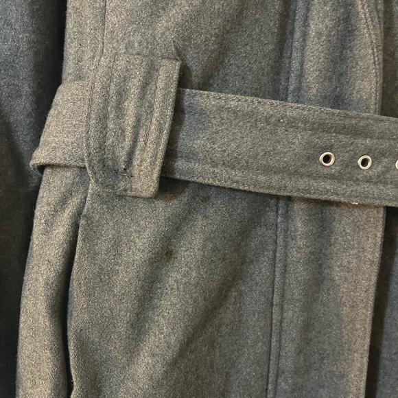 Esprit Hooded Three Quarter Length Gray Coat size Large - Picture 7 of 15